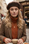 Vintage Style Women's French Felt Painter Beret - 4