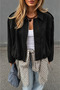 New Season Women's Viral Zra Suede Bomber Jacket