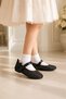 Orthopedic Supported Girls' Daily Ballet Shoes with Butterfly Detail