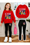 Girl's Crew Neck Sweatshirt and Leggings Set