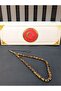 Gold Leathered Tesbih with Black Tassel - 3