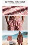Cashmere Patterned Mesh Pocket Swimsuit Regular Fit Men's Swim Shorts Red-White Elastic Pool Shorts
