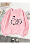 سويت شيرت مطبوع برقبة دائرية للأطفال