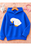 Children's Hooded Printed Sweatshirt