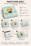 Baby and Children's Room Sky Safari - Sky Safari Single Pique Set 160X230 cm 6Ead1 - 3