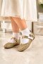 Orthopedic Supported Girls' Daily Ballet Shoes with Butterfly Detail