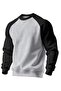. Men's Crew Neck Sports Sweatshirt Basic Daily Comfortable Cotton Long Sleeve Sweatshirt