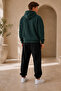 Oversize Hoodie Black Jogger Pants 2-Piece Tracksuit Set - 2