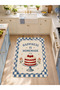 Eta Written and Thematic Modern Woven Base Decorative Carpet Eta4165 - 3