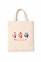 Book Bag Colorful Slogan Printed Mini Canvas Tote Bag