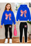 Girl's Crew Neck Sweatshirt and Leggings Set