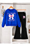 Girl's Crew Neck Sweatshirt and Spanish-Cut Leggings Set