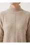 Half Turtleneck with Stitching Detail, Asymmetrical Cut 10443 - 2