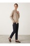 Half Turtleneck with Stitching Detail, Asymmetrical Cut 10443 - 4