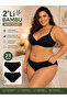 2 Pack Bamboo Large Size Women's Bato High Waist Panties - 2