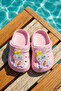 Girl's Top Sticker Sabo Sandals Slippers 01 Pink - 4
