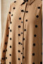 Shirt Collar Pompom Detailed Tunic 0352-04 Milk Coffee - 4