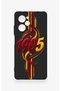 Poco X5 Pro Compatible Yellow Red Ivy Patterned Silicone Case - 3