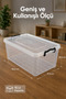 15 Liter Transparent Toy Box, Lockable Lid, Kids' Room Organizer, Stationery Organizer - 5