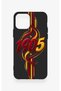 iPhone 12-12Pro Compatible Yellow Red Ivy Patterned Silicone Case - 2