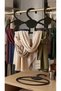 25 Pieces Black Shawl Hangers, Scarf Hangers and Closet Organizer Plastic Hanger Set for Scarves and Shawls - 3