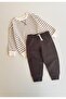 Striped Sweatshirt Set 2-8 Years Old Mink Striped - 2