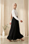 Elastic Waist Ruffle Skirt 0350-05 Black - 2