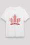 Canada Leaf Striped Effect Printed T-Shirt