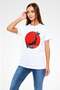 Japan Map and Sun Printed T-Shirt - 3