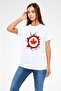Canadian Sycamore Leaf Industrial Image Printed T-Shirt - 3