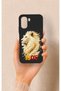 Oppo A6T Compatible Yellow Red 1905 Lion Pattern Silicone Case