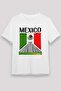 Mexican Flag and Mayan Pyramid Printed T-Shirt