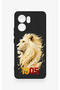Oppo Reno 13F Compatible Yellow Red 1905 Lion Pattern Silicone Case - 2
