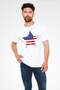 America Flag Star Printed T-Shirt - 2
