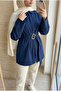 Women's Trend Belt Detailed Oversize Shirt Tunic