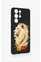 Samsung S21 Ultra Compatible Yellow Red 1905 Lion Pattern Silicone Case - 3