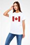 Canada Flag Maple Leaf Printed T-Shirt - 3