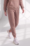 Women's 3 Thread Winter Thick Fleece Lined Sweatpants Set with Kangaroo Pockets - 5