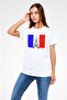 Eiffel Tower and France Flag Printed T-Shirt - 3