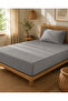 Single Elastic Sheet Set 100X200 cm Solid Color + 1 Zippered Pillowcase - 2