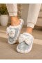 Women'S, Plush Home Slippers, Soft Furry, Bowknot, Comfortable Winter Home Slippers - 2