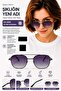 Sunglasses Unisex Smoked Glass Gold Frame Uv400 - 4