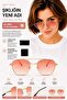 Sunglasses Unisex Pink Glass Gold Frame Uv400 - 3