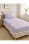 Single Elastic Sheet Set 100X200 cm Solid Color + 1 Zippered Pillowcase
