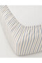 Single Elastic Sheet 100X200 cm Striped Patterned [Color] - 4