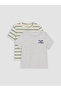 Lcw Baby White Crew Neck Baby Boy T-Shirt 2-Pack