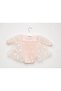 Floral Appliqué Tutu Dress Bodysuit - Pink - 2