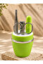 Green Nail Care Set Tweezers Scissors Nail Clippers and File - 5