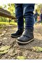 Genuine Leather Navy Blue Daily Orthopedic Boys' Boots - 3