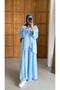 Women's Hijab Double Set, Loose Tunic, Loose Trousers, Suitable for Daily Wear, Oversize, Comfortable Fit - 2